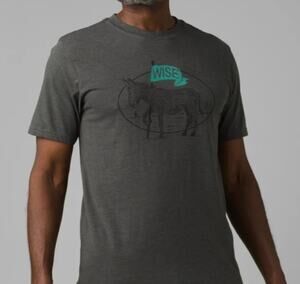 Prana Wise Ass Donkey Journeyman Organic T-shirt Sz L